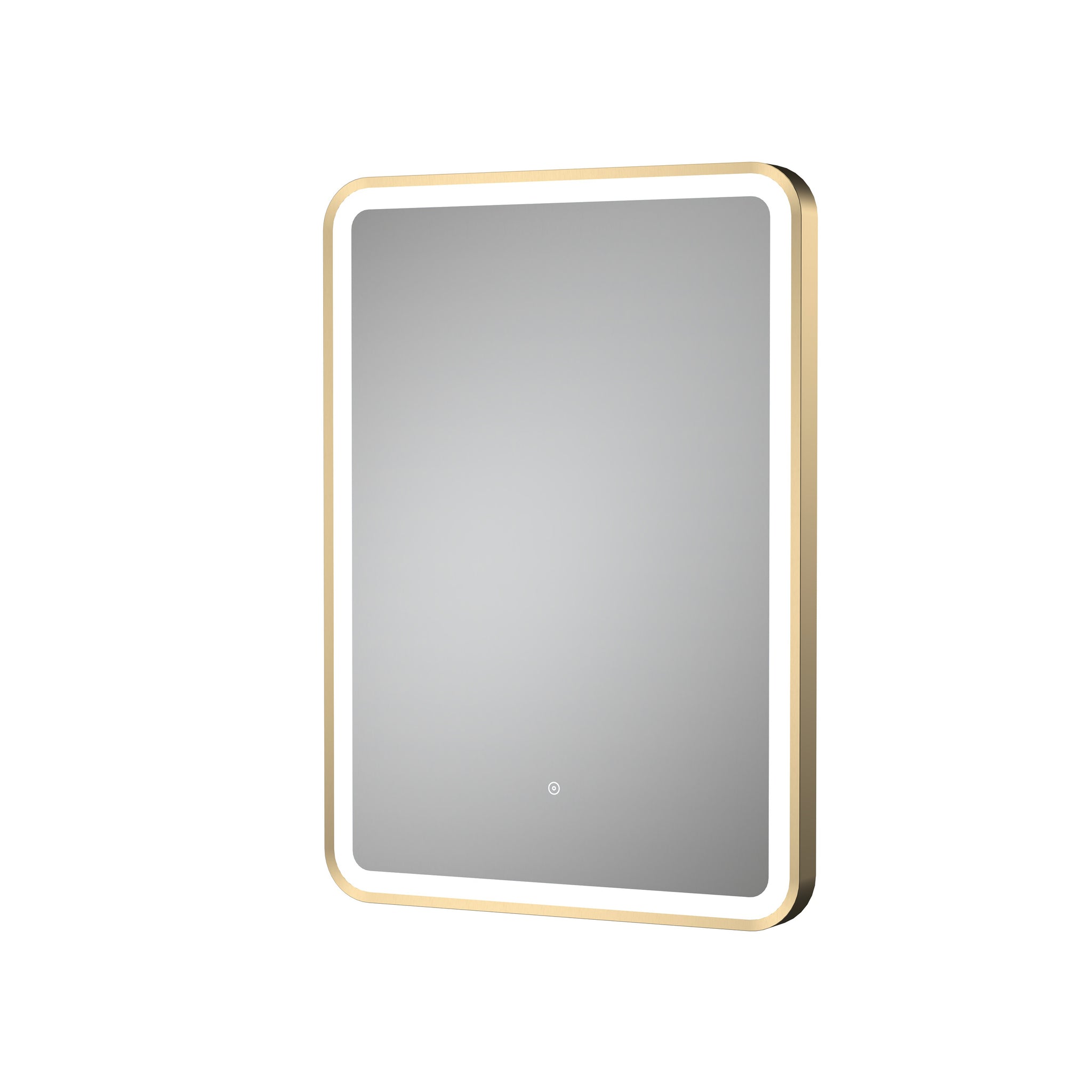 NUIE 700 x 500 Brushed Brass Framed Mirror
