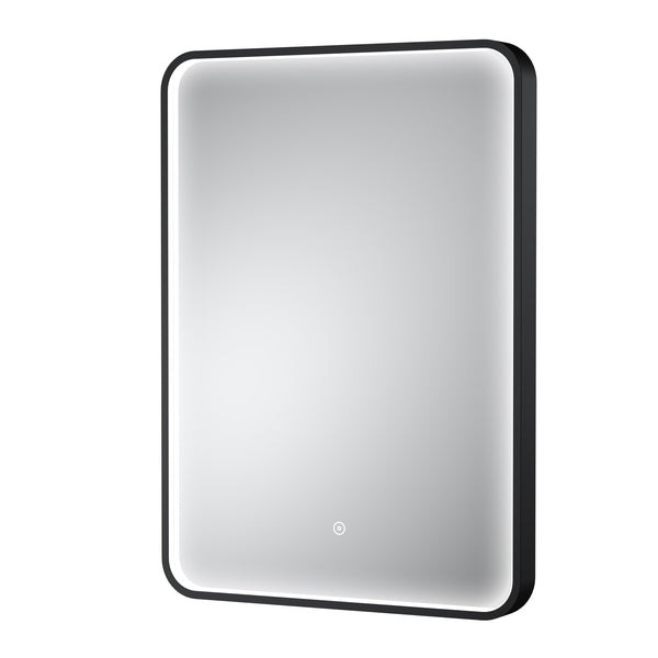 NUIE Black Frame LED Mirror - 700 x 500mm