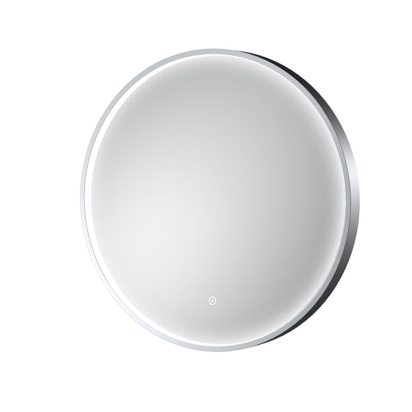 NUIE Polished Chrome Frame LED Mirror - 600mm