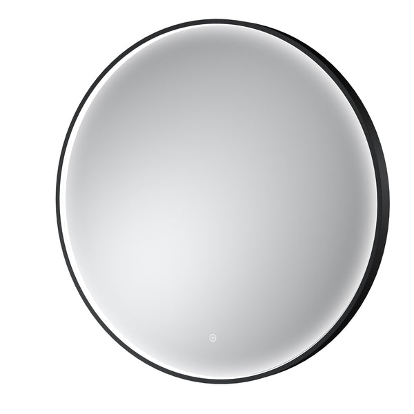 NUIE Black Frame LED Mirror - 800mm