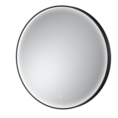 NUIE Black Frame LED Mirror - 800mm