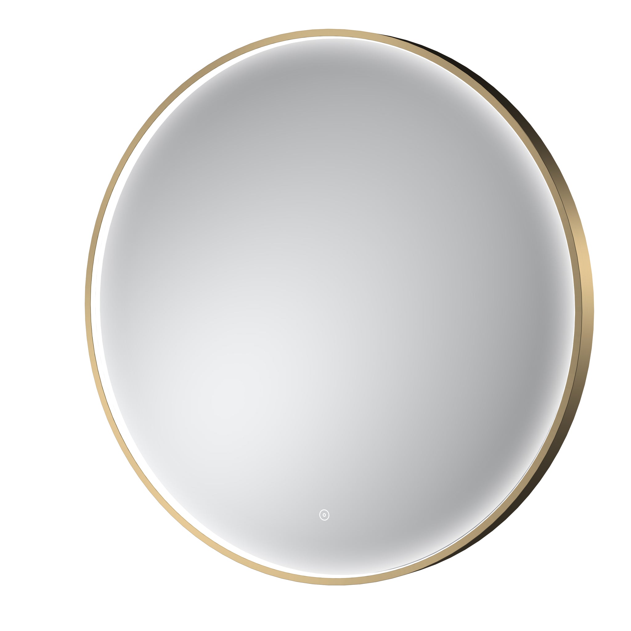 NUIE Brushed Brass Frame LED Mirror - 800mm