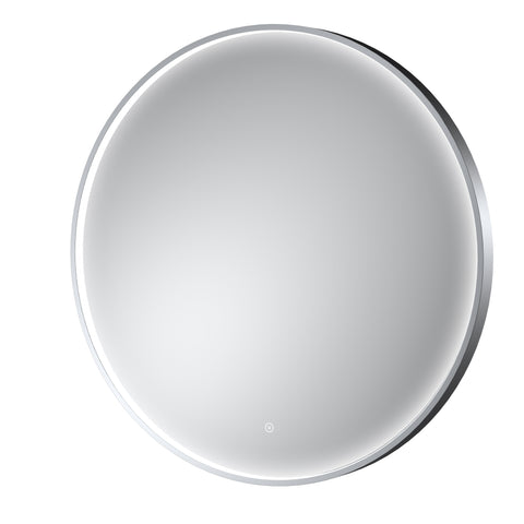 NUIE Polished Chrome Frame LED Mirror - 800mm