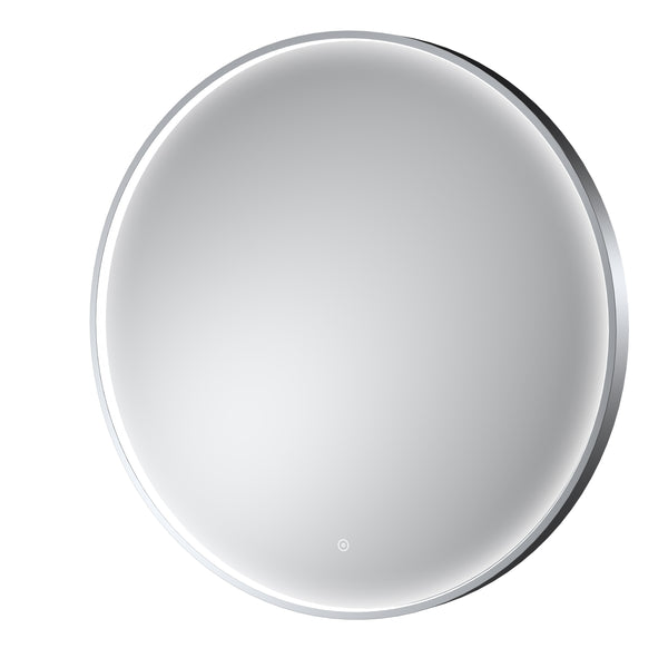 NUIE Polished Chrome Frame LED Mirror - 800mm