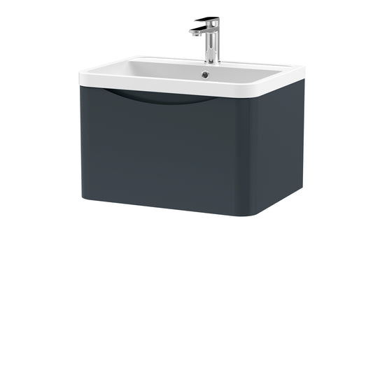 NUIE 600mm Wall Hung 1 Drawer Vanity & Polymarble Basin