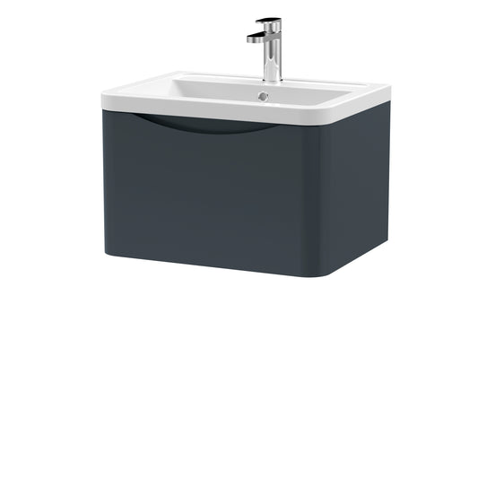 NUIE 600mm Wall Hung 1 Drawer Vanity & Ceramic Basin