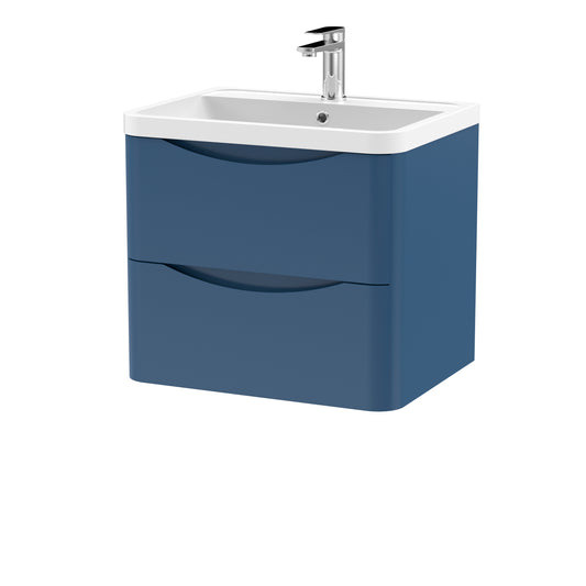 NUIE 600mm Wall Hung 2 Drawer Vanity & Polymarble Basin