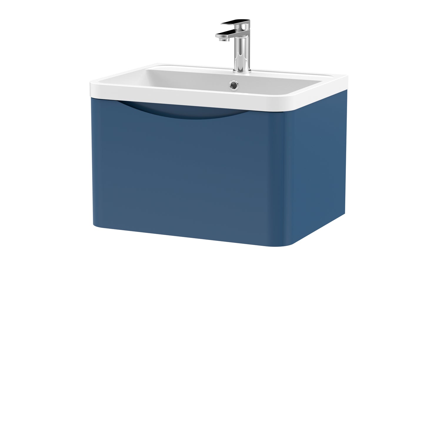 NUIE 600mm Wall Hung 1 Drawer Vanity & Polymarble Basin