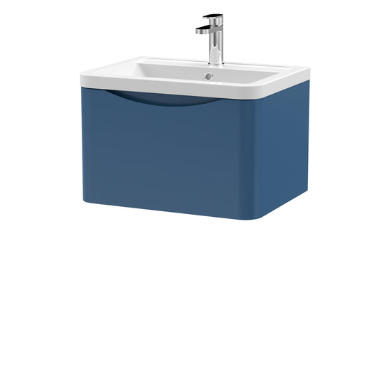 NUIE 600mm Wall Hung 1 Drawer Vanity & Ceramic Basin