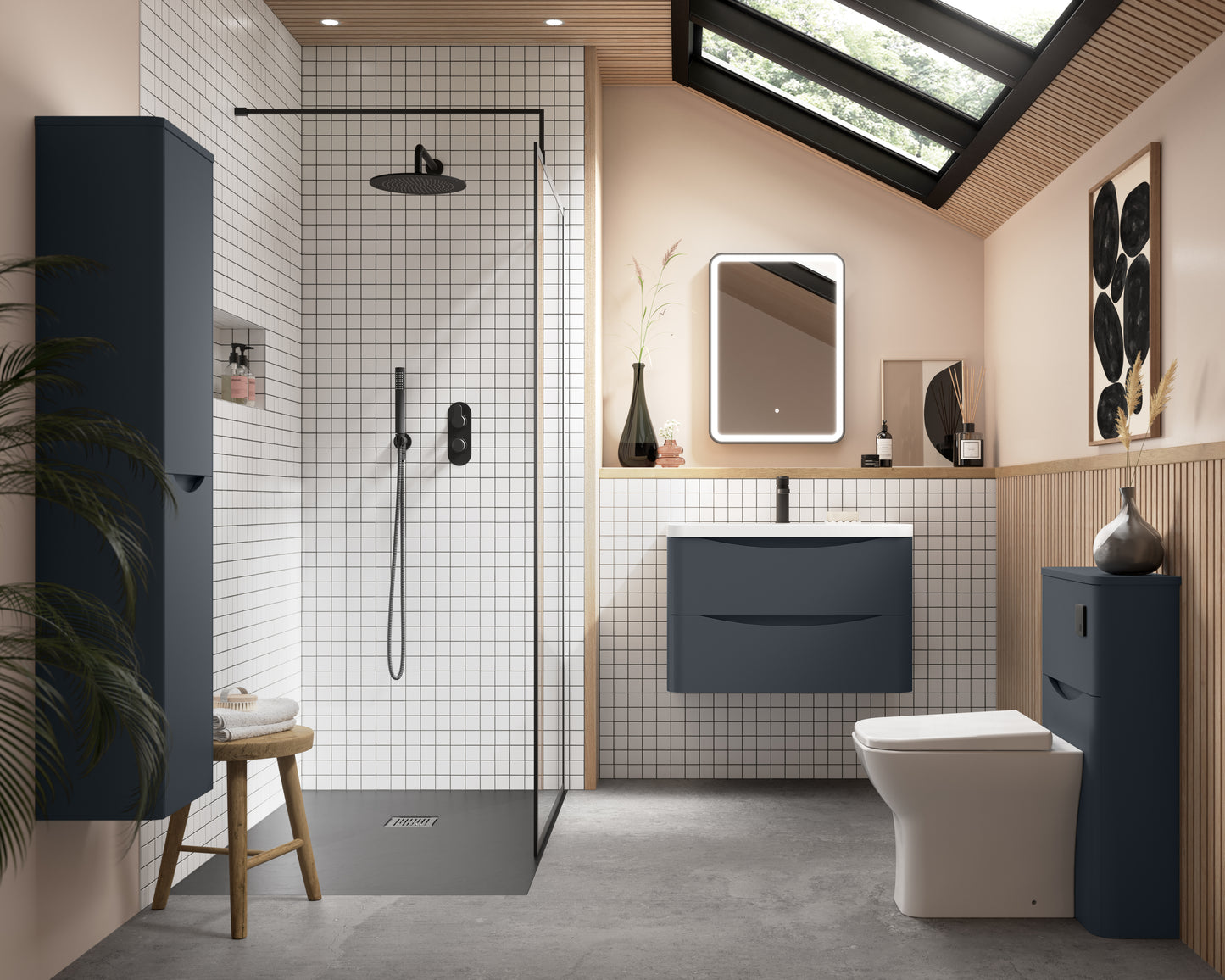 NUIE Twin Thermostatic Valve With Diverter