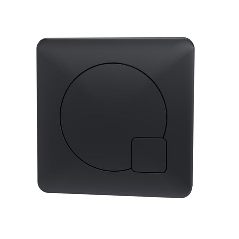 NUIE Square Dual Flush Black Push Button