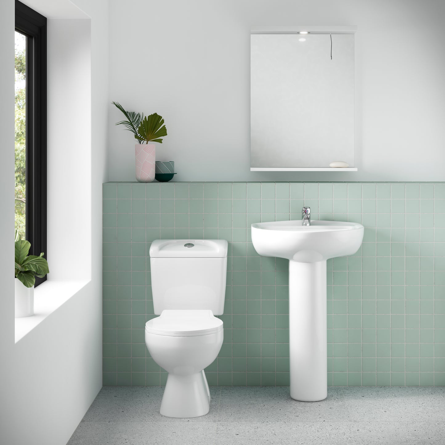NUIE 550mm 1TH Basin & Pedestal