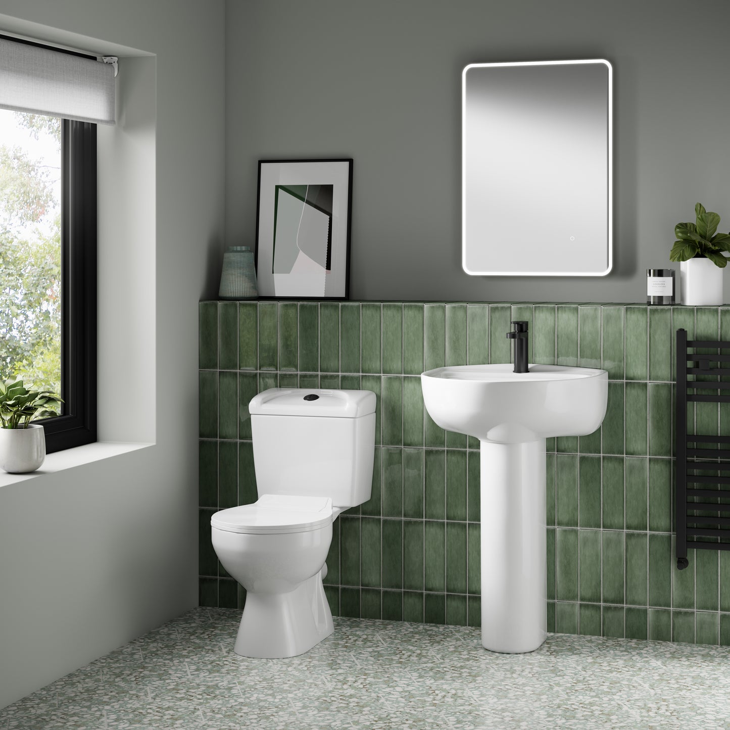 NUIE Pan, Cistern & Seat