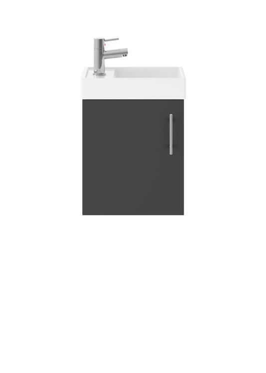 NUIE 400mm Wall Hung Vanity & Basin