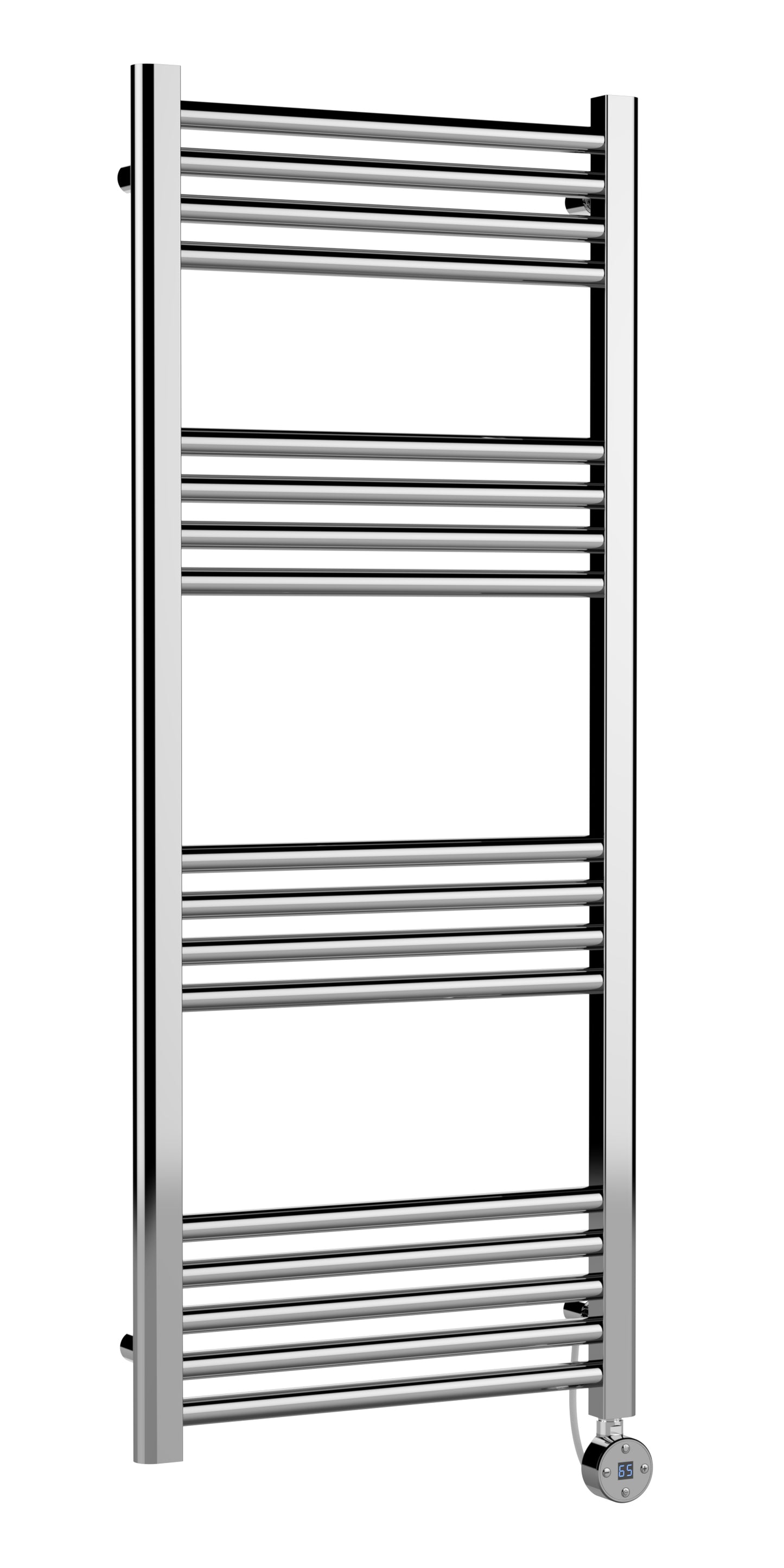 NUIE Round Straight Towel Radiator 1200x500