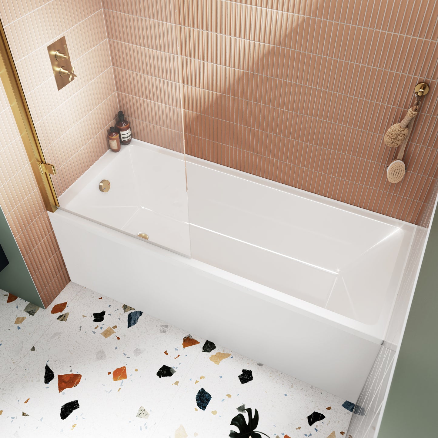 NUIE Thin Edge Single Ended Bath 1700 x 700mm
