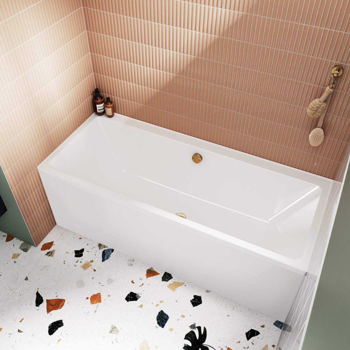 NUIE Thin Edge Single Ended Bath 1800 x 800mm