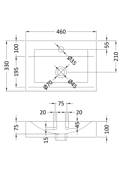 NUIE Rectangular Vessel