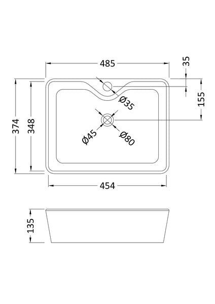 NUIE Rectangular Vessel