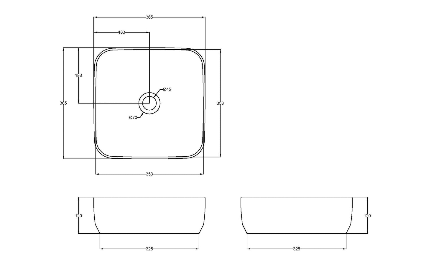 NUIE Square Vessel