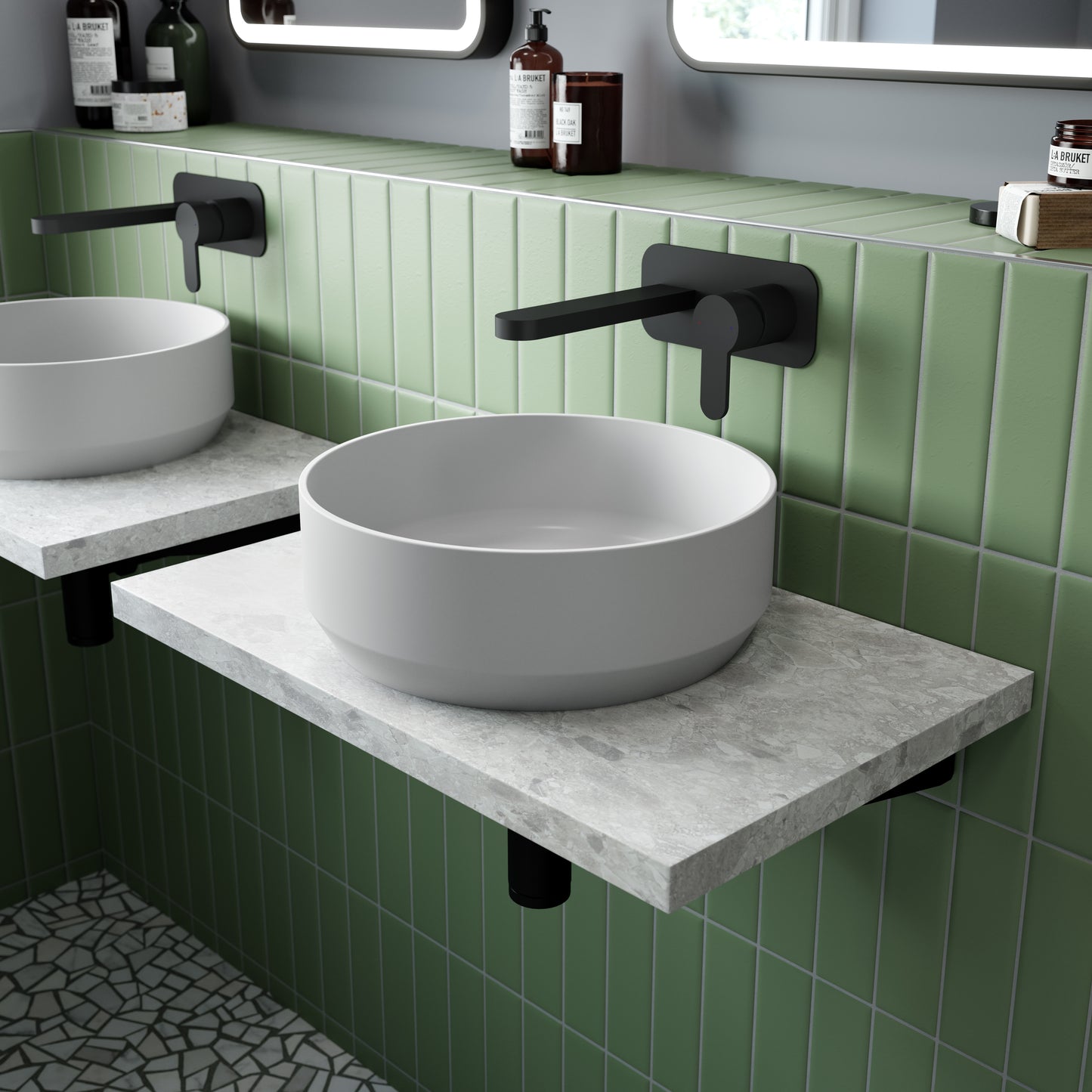 NUIE Wall Mounted Basin Mixer