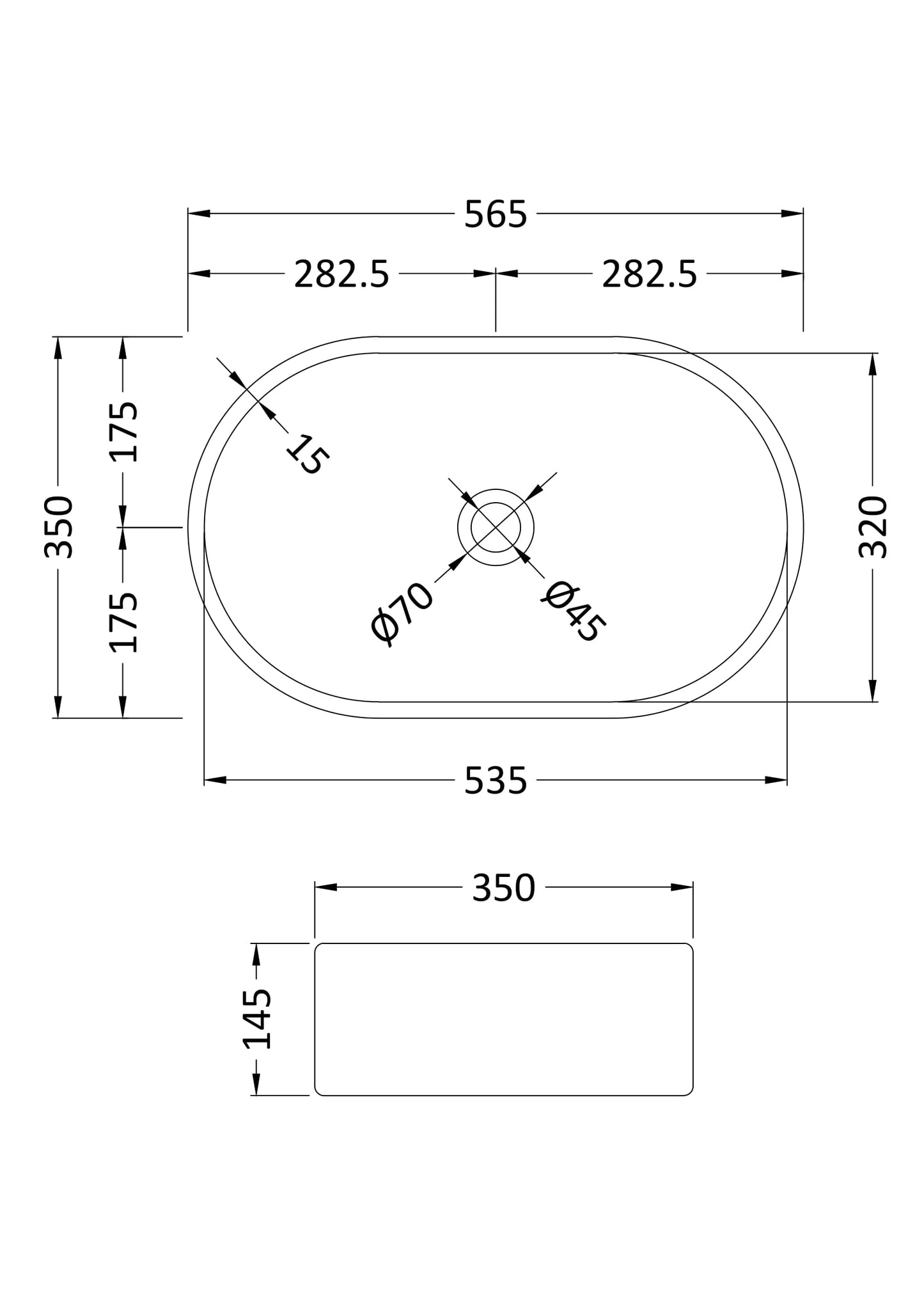 NUIE Oval Vessel