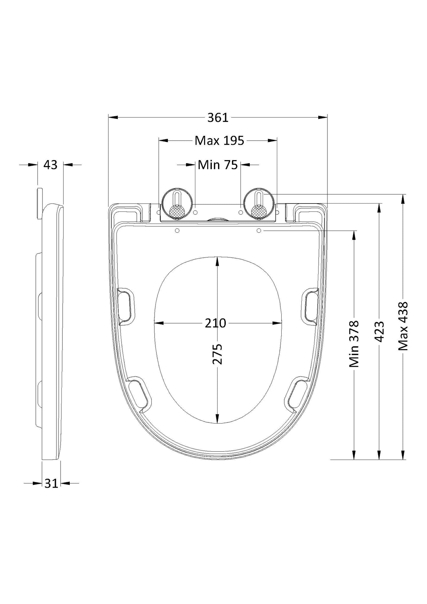 NUIE Round Wrapover Seat