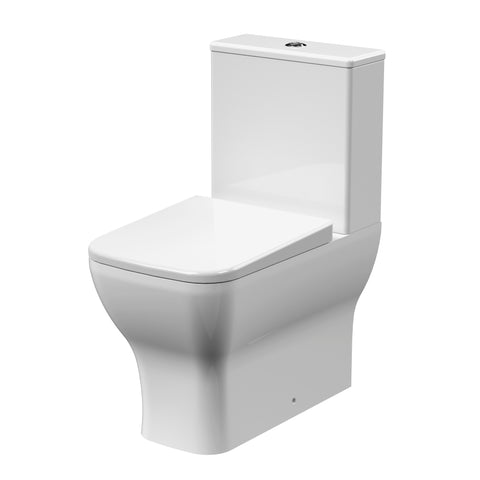 NUIE Ava Flush Rimless Pan, Cistern & Soft Close Seat