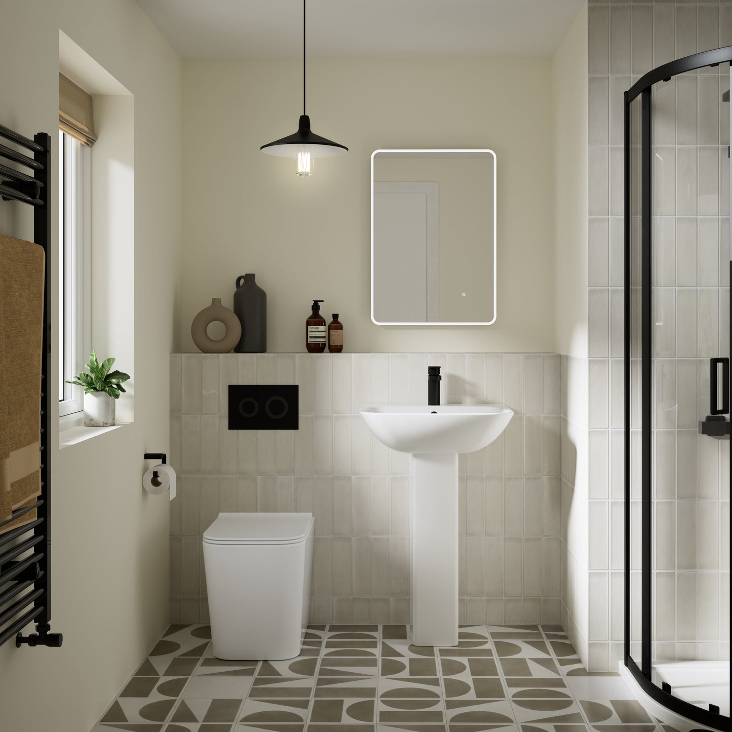 NUIE Rimless BTW Pan & Soft Close Seat