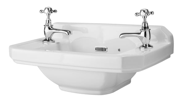Hudson Reed 515mm Cloakroom Basin (2 Tap Hole)