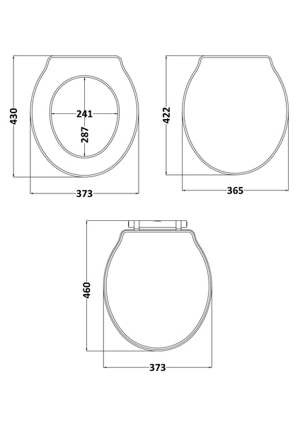 Hudson Reed Chancery Toilet Seat