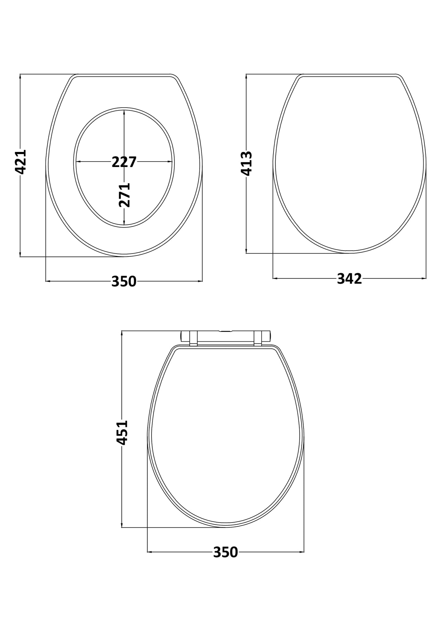 Hudson Reed Richmond Toilet Seat