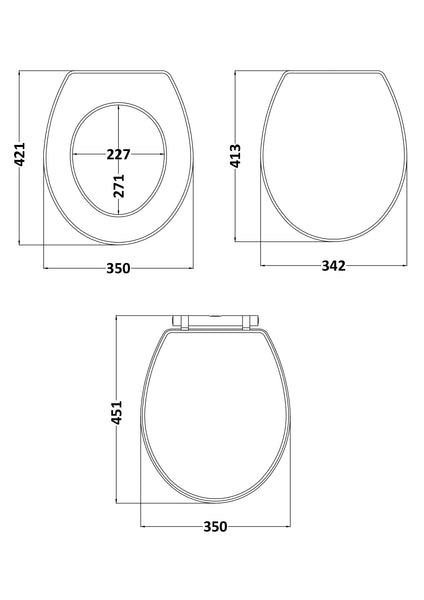 Hudson Reed Richmond Toilet Seat