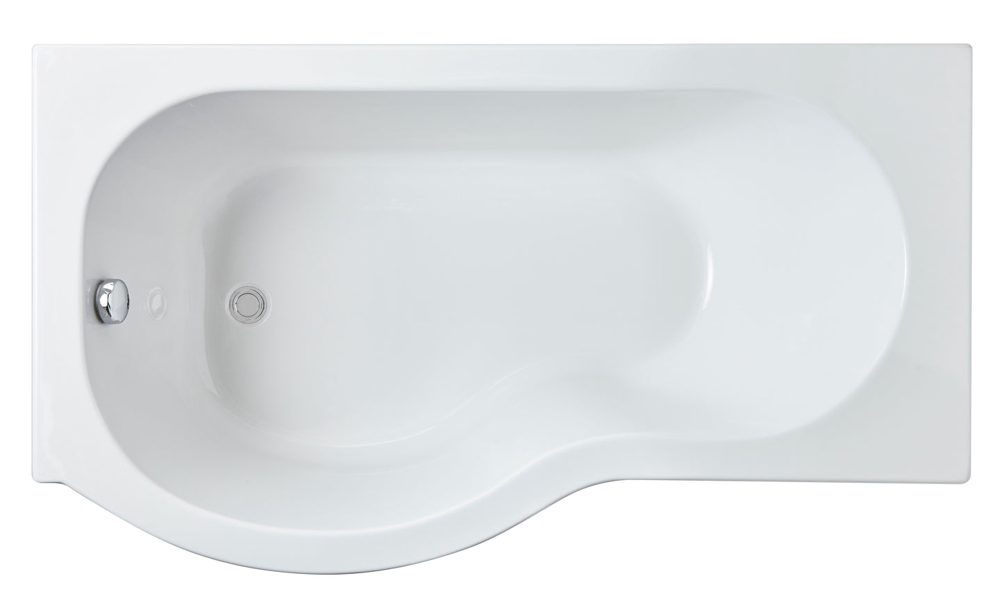 NUIE 1500mm Left Hand P-Shaped Bath