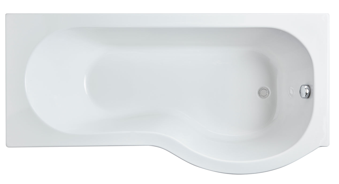 NUIE 1700mm Right Hand P-Shaped Bath