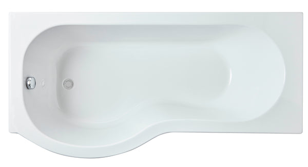 NUIE 1600mm Left Hand P-Shaped Bath