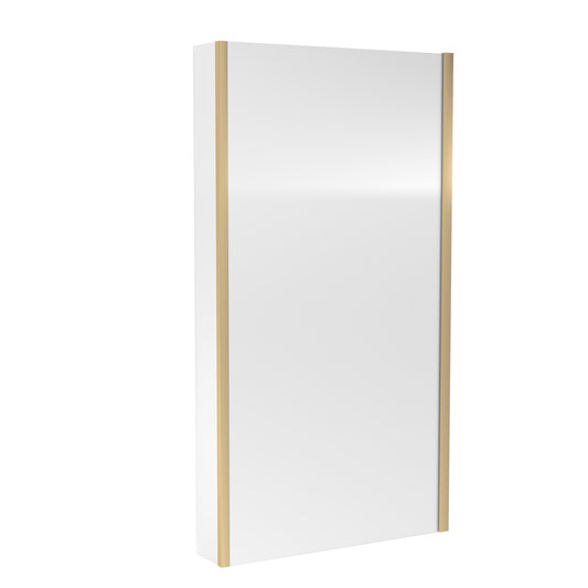 NUIE Square Bath Screen With Fixed Return