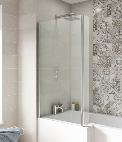 NUIE L-Shaped Fixed Bath Screen
