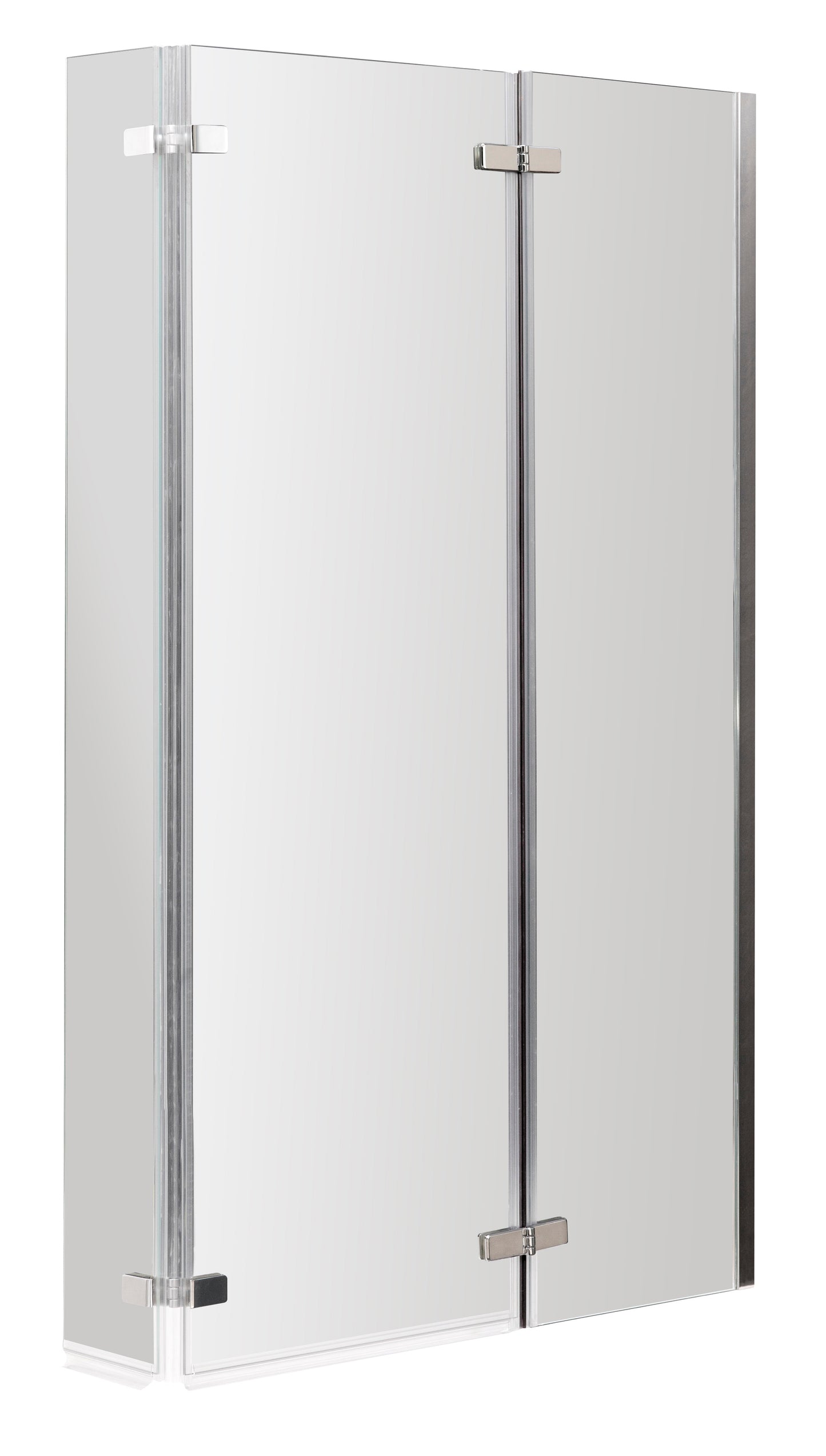 NUIE L-Shaped Bath Screen Double Hinged