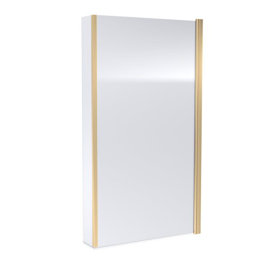 NUIE Square Fixed Bath Screen with Fixed Return - 6mm