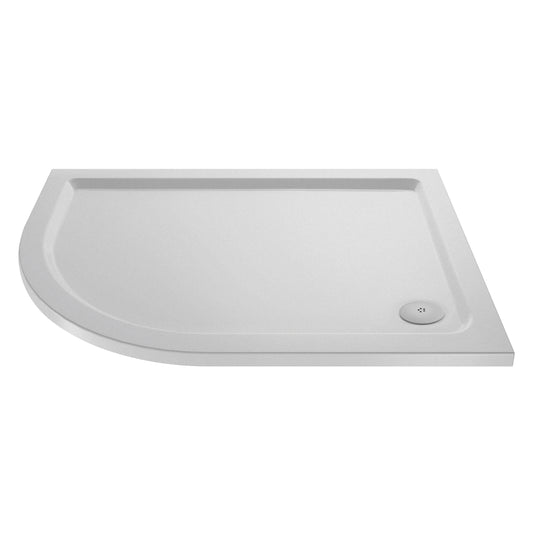 NUIE Slip Resistant Offset Quadrant Shower Tray LH 900 x 760mm