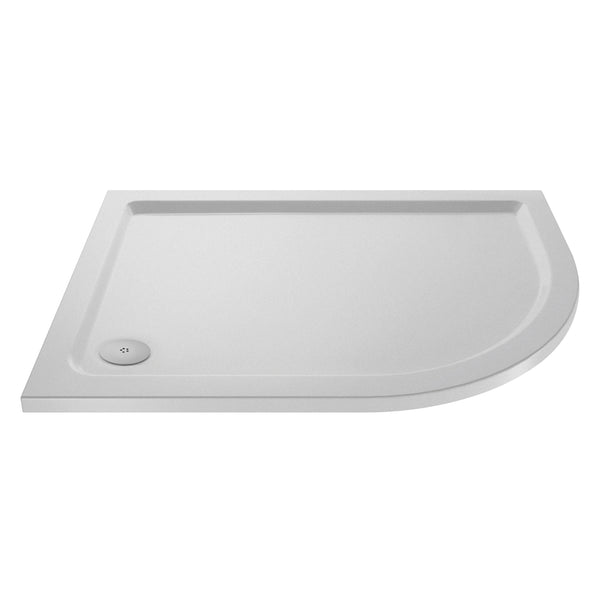 NUIE Slip Resistant Offset Quadrant Shower Tray RH 900 x 760mm