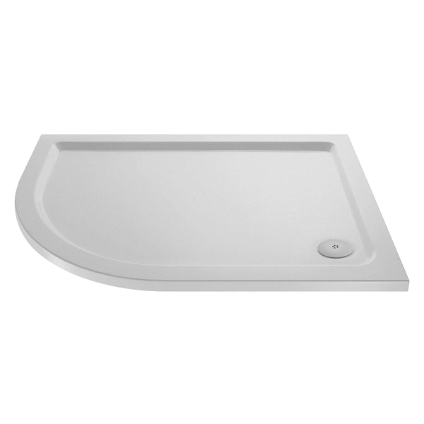 NUIE Slip Resistant Offset Quadrant Shower Tray LH 1000 x 800mm