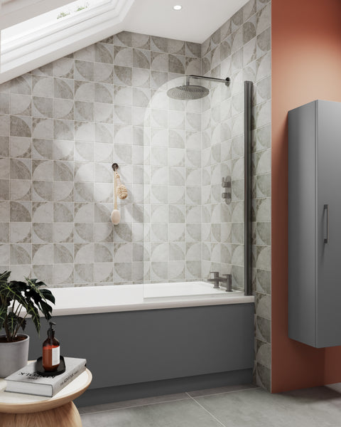 NUIE Round Bath Screen - 6mm