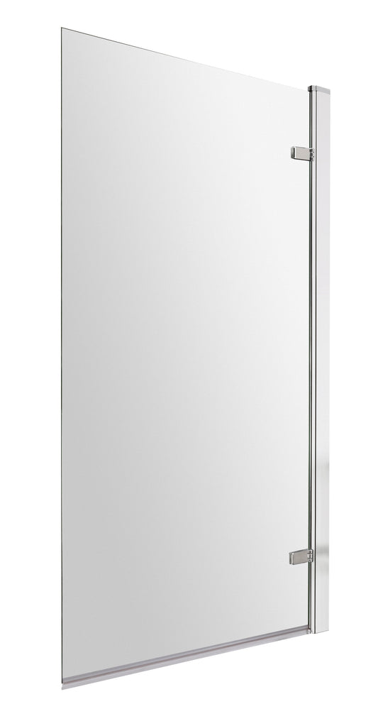 Hudson Reed Square Hinged Bath Screen - 8mm