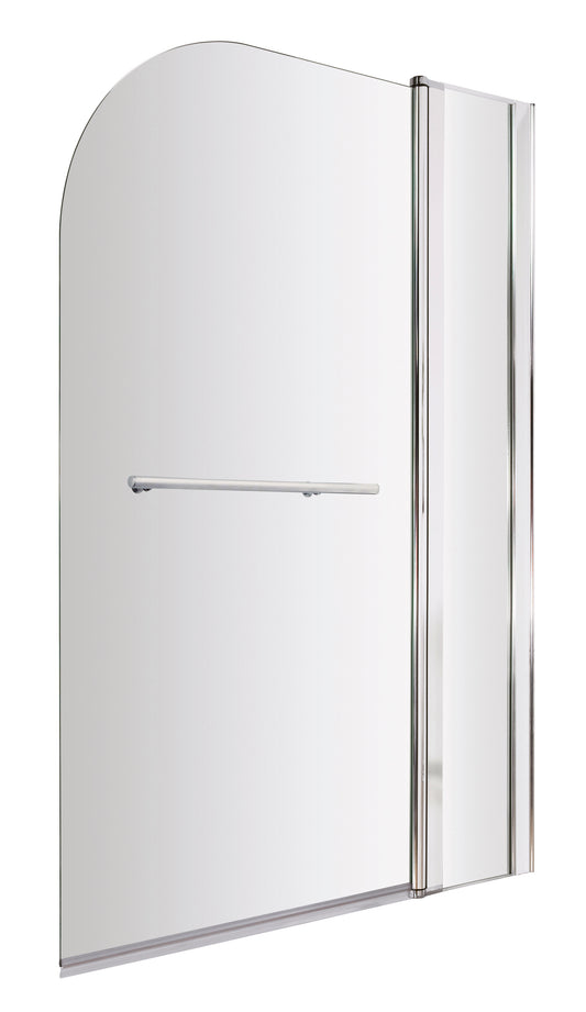 NUIE Round Bath Screen Fixed Panel & Rail