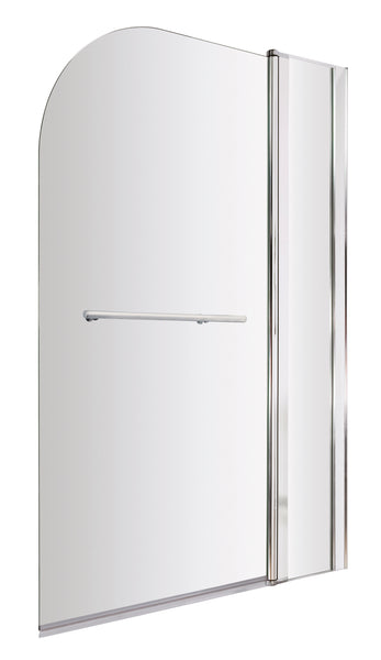 NUIE Round Bath Screen Fixed Panel & Rail