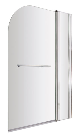 NUIE Round Bath Screen Fixed Panel & Rail