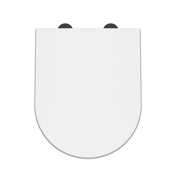 NUIE D Shaped Soft Close Toilet Seat