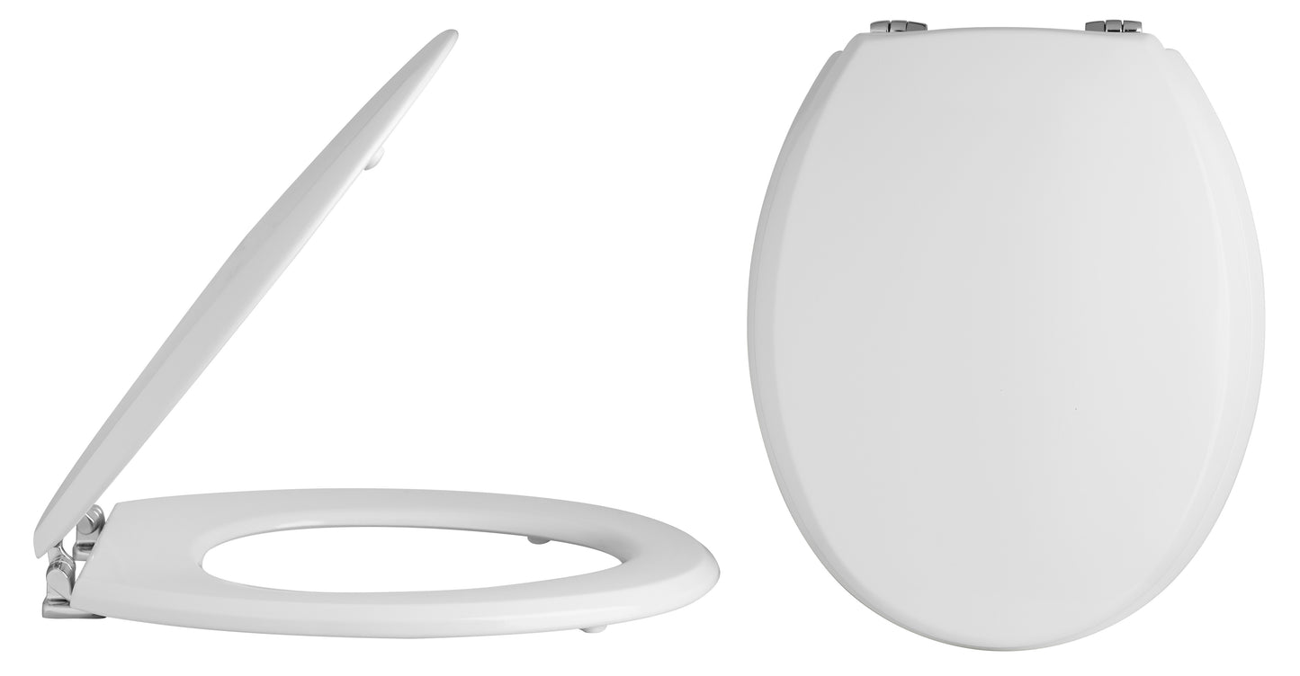 Hudson Reed Traditional Toilet Seat Chrome Hinges
